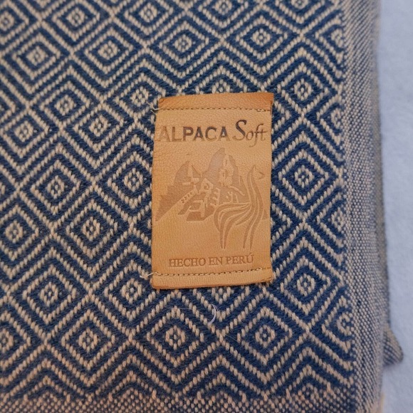 Alpaca Wool Blanket Throw Navajo Aztec Print Lightweight Tassel Cabin Couch - Picture 5 of 5